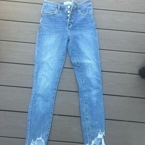 Women's Abercrombie High waisted Blue Jeans size 0